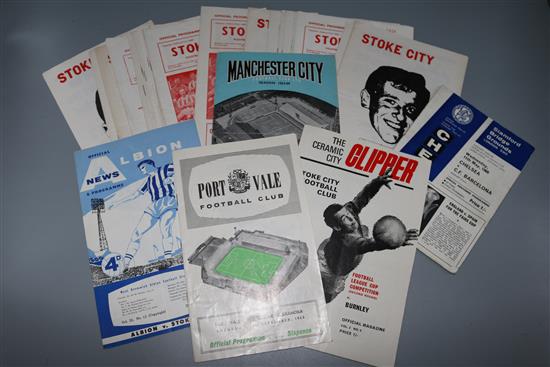 Assorted football programmes